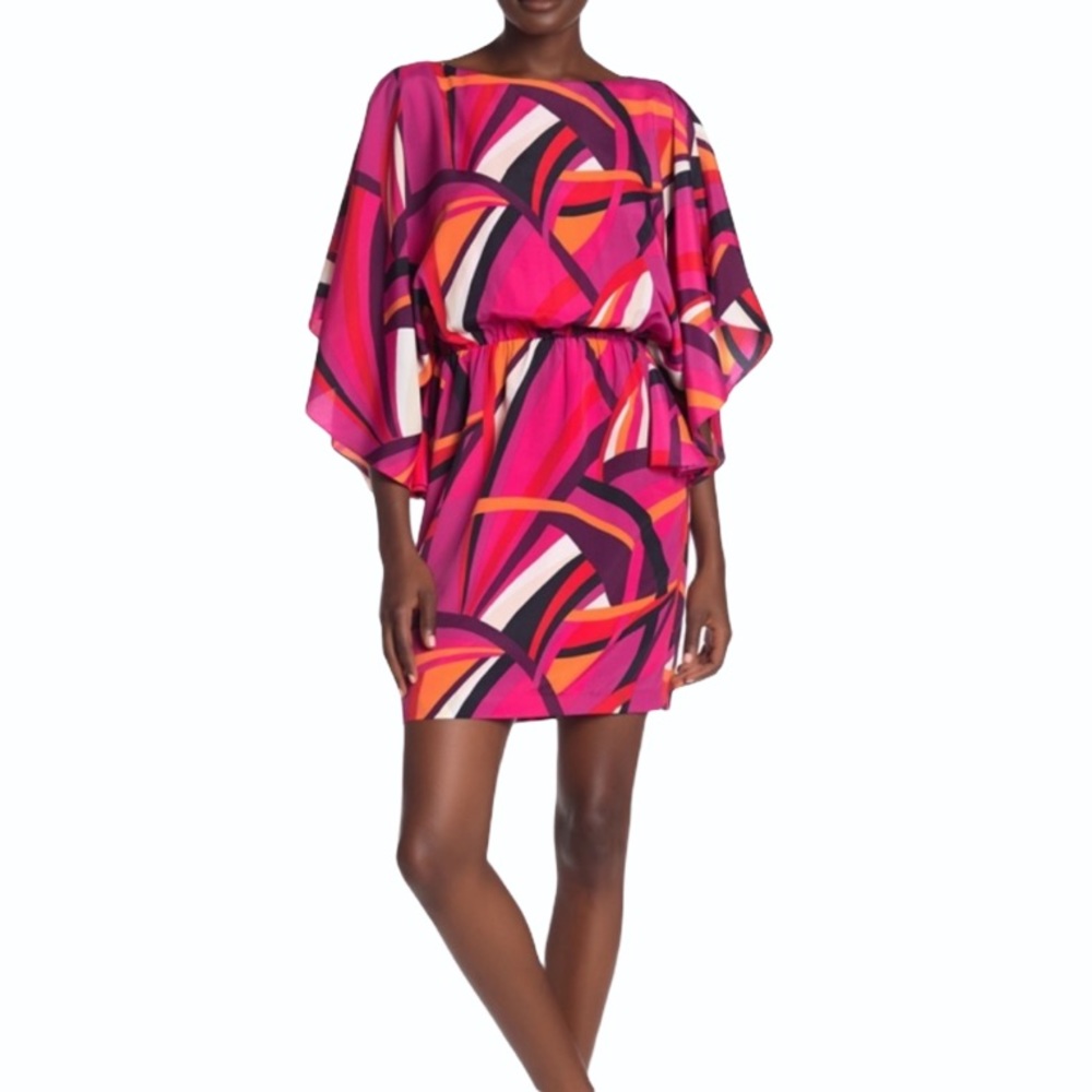 Trina Turk Mingus Kimono Sleeve Dress SZ XS NWT